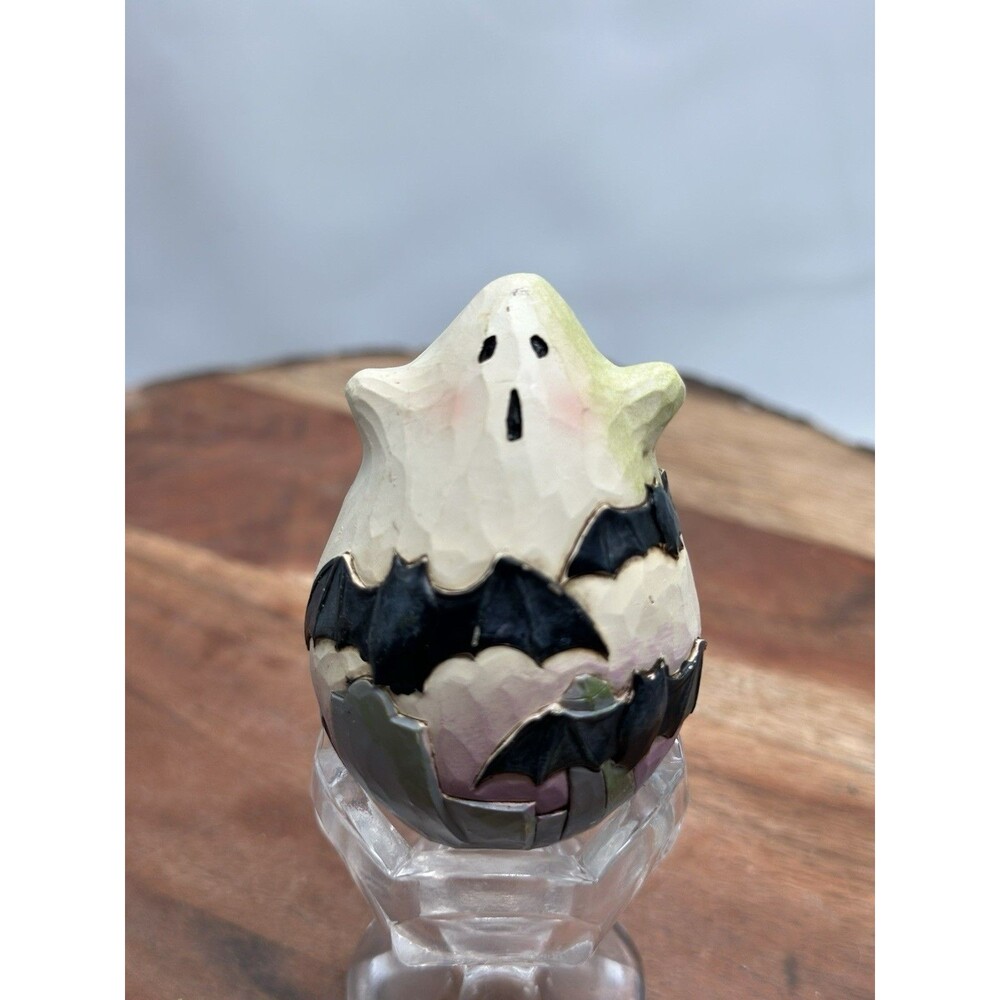 Jim Shore A Friendly Scare Is In The Air Halloween Egg Enesco Ghost